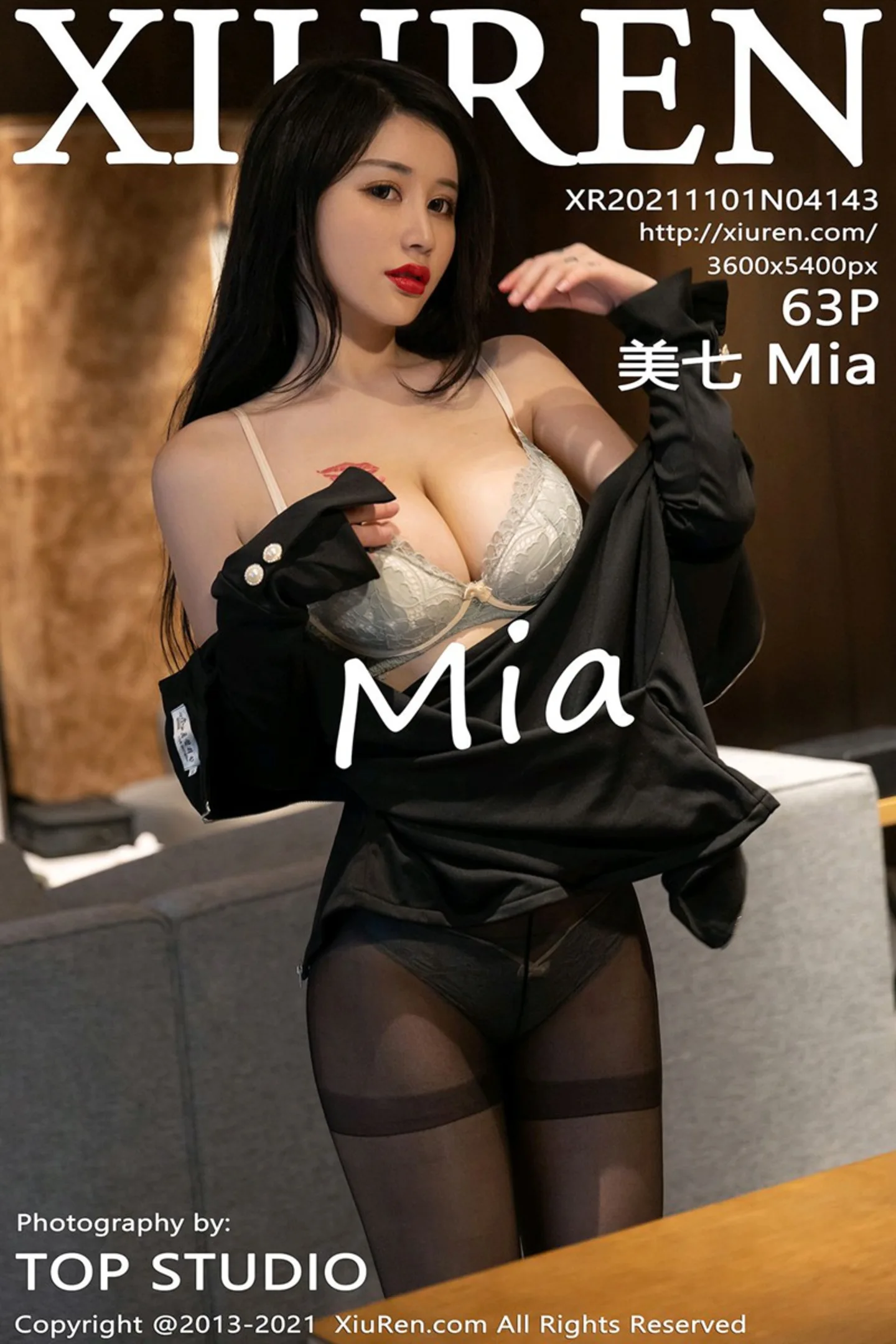 [XiuRen秀人网]No.4143_模特美七Mia典雅黑丝主题私房半脱露透视内裤秀翘臀诱惑写真63P-秀人网 - XiuRen.Space